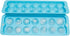 SILICONE 14 BALL ICE TRAY - BLUE, Easy Release Flexible Ice Tray with Removable Top and Spill Resistant Design