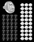 ispneay 100 Clear Mini Light Clips: Small Hooks with Adhesive Strips for Indoor String Light - Plastic Damage Free Wall