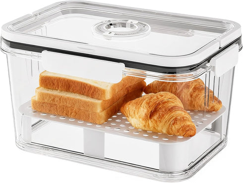 peatend Bread Box for Kitchen Countertop | Airtight Bread Storage Container with New