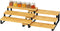 RoyalHouse Bamboo and Metal Expandable Spice Rack Organizer, 3-Tier Adjustable Kitchen Cabinet Countertop Display Shelf