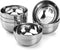 ZENFUN 6 Pack 304(18/8) Stainless Steel Bowls, 5 Inch Snack Bowls, 17 Oz Soup Bowls for Rice, Fruit, Ice Cream