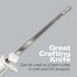 Hamilton Beach Electric Knife Set for Carving Meats, Poultry, Bread, 5Ft Cord, White, Storage Case + Fork Included