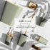 Set Set, 6PC Set, Sets Clara Clark Bathroom - Sage Green Bathroom Accessories Bathroom Accessory Bathroom with Toilet