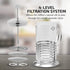 OVENTE 34 Ounce French Press Coffee & Tea Maker, Silver, 4 Filter Stainless Steel Plunger & Borosilicate Glass