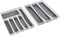 Masirs No-Slip Silverware Tray Organizer, 2-PIECE with 9-SECTIONS for Different Kitchen Utensil and Cutlery Sizes