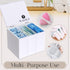 The Flow Box Co. The Flow Box Tampon and Sanitary Pad Organizer - Bathroom Organizer with Removable Dividers, Tampon