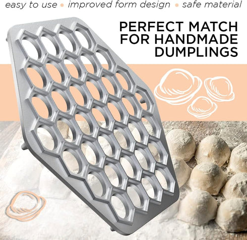 Russian Ravioli Mold, Metal Mold for Meat, Siberian Meat Dumpling Machine, Ravioli Cutter