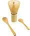 Matcha Whisk Set by BambooMN - Chasen (Green Tea Whisk), Small Scoop, Tea Spoon