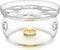 Teabloom Universal Tea Warmer, Large Size 6 in / 15 cm Diameter, Handcrafted Heat Proof Glass, Tealight Candle Included