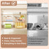 Homaigie 2 Pack Trash Bag Dispenser, Extra Large Acrylic Trash Bag Holder with Bamboo Lid, Stackable Garbage Bag Holder