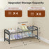 2-Tier Closet, KANAV Expandable Shoe Rack, Adjustable Shoe Organizer & Storage for Small Space Saving Shoe Rack