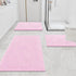 smiry Luxury Chenille Bath Rug 36''x24'', Extra Soft Absorbent Shaggy Bathroom Mat, Machine Washable Non-Slip