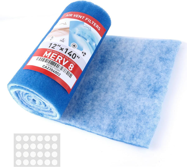 AQD 12" x 140" Air Vent Filters Kit - Cut to Size Floor