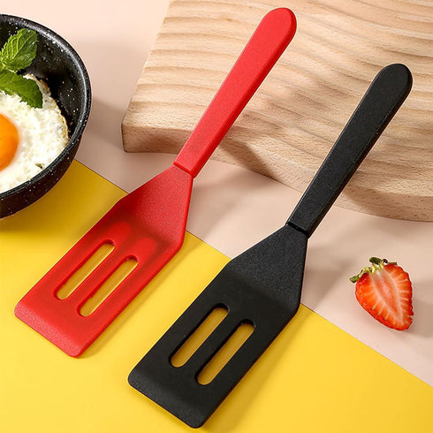 2 Pack Kunovo Small Spatula for Nonstick Cookware, Heat-Resistant Silicone Thin Spatula for Baking