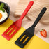 2 Pack Kunovo Small Spatula for Nonstick Cookware, Heat-Resistant Silicone Thin Spatula for Baking