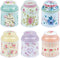 TooGet Elegant Metal Tinplate Empty Tins, Shabby Chic Mini-boxes for DIY Candles, 6-Pack