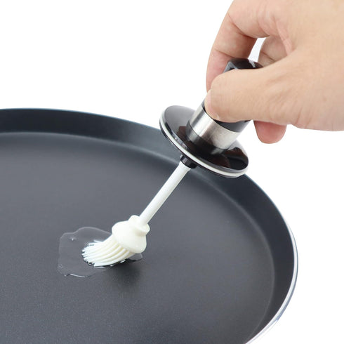 EIKS Oil Bottle with Silicone Brush for Cooking, BBQ Kitchen