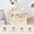 2 Pack 24 24 Inch Wolkemer Faux Linen Small Square Tablecloth Heavy Duty Fabric Nightstand Table Cloths x Beige