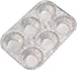 Muffin Pan, 6-Cup Aluminum Pans, Favorite Size for Baking Cupcakes - Standard Size (6-cup-20Pack)