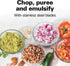 Hamilton Beach Electric Vegetable Chopper & Mini Food Processor, 3-Cup, 350 Watts, for Dicing, Black (72850)