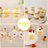 120 5 OZ Pcs Dessert Cups with Spoons - Mini Clear Plastic Dessert Parfait Cups - Round Serving Goblet Cup for Party