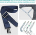 20-Piece Men's Suspender Clips - Heavy Duty Bed Sheet Fasteners and Straps Holder