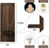 Treory Set 2, 13.8" 5" Wood Wall Planter of Wooden Wall-Mounted Vase with Shelf for Plants & Candles, Farmhouse Hanging