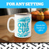 64 oz BigMouth Inc. Coffee Mug - I've Cut Back to Just One Cup of Coffee per Day, Giant-Sized Novelty Coffee Mug