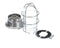 L55.1024 Tempered Light Globe with Canopy