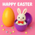 Celmuron 6 Pack 6'' Jumbo Fillable Easter Eggs Giant Plastic Easter Eggs with Flat Bottom, Bright Colorful Refillable
