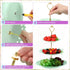 6 Sets 3 Tea Party Decorations of Tier Plastic Cupcake Stand Dessert Plates Cake Fruit Candy Display Tower for Wedding