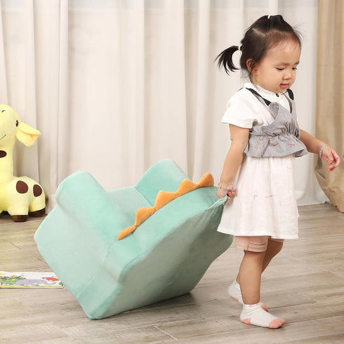 18 3 MOMCAYWEX Cuddly Toddler First Chair, Premium Character Chair, Green, Month up to Years