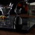 Viski Canterbury Double Measure for Cocktails, Stainless Steel Bartender Tool, Gunmetal Black