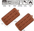 Waffle Chocolate Moulds, Silicone Candy Molds, 3PCS 12-Cavity Small Break Apart Molds, Non-Stick Reusable