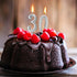Beanlieve 10-Pieces Numeral Birthday Candles - Cake Numeral Candles Number 0-9 Glitter Cake Topper Decoration