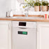 Dishwasher Magnet Clean Dirty Sign, Non-Scratching Strong Magnet or Adhesive Options Indicator for Dishes (Black)