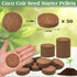 ZeeDix 50pcs(50mm) Compressed Coco Coir Fiber Potting Soil- Coir Medium, Coconut Soil for Indoors or Outdoors, Bonsai, Herbs, Plants, Flowers and Vegetables