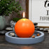 Zest Candle Ball Candles, 2-Piece, 4-Inch, Orange