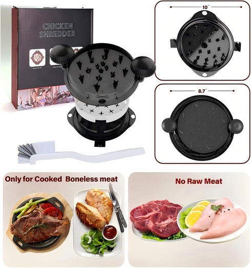 Wiki Jooy Chicken Shredder Tool Twist Large Chicken Breast Shredder Tool-Meat Shredder Meat Masher for Chicken Ground