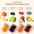 8 oz 24Pcs Set, ComSaf Small Mason Jars Bulk Half Pint Regular Mouth Mason Jar with Lids and Seal Bands, Glass Canning