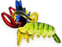 2" ChangThai Design Tiny Green Red Blue Shrimp Prawn Lobster - Miniature Hand Blown Glass Sea Animal Fish Marine
