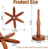 SSFUN Set, (4 Wooden Trivets for Hot Dishes, Tree Shape Trivet Foldable Kitchen Wooden Trivets, Tree Coaster for Hot