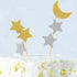 400 Pieces Glitter Star and Moon Paper Confetti - Double Side Table Paper Sequin for Wedding Birthday Party Decor