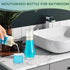 Tokusatsu 8.8 oz Countertop, 1 Pack Mouthwash Dispenser for Bathroom, Clear Glass Refillable Mouthwash Container Bottle