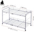 Flagship 2 Tier Under Sink Organizers and Storage Rack, Expandable Cabinet Shelf for Kitchen Bathroom, Silver