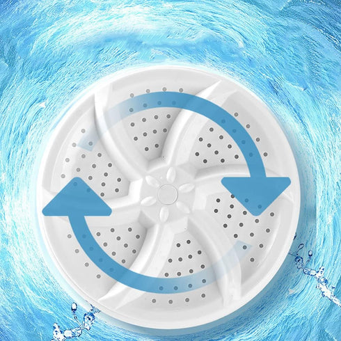 Portable Mini Washing Machine, USB Turbine Washer for Travel, Home, College Room