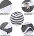 Miaowater 2 PCS Stuffed Animal Storage Bean Bag Chair Cover, Cotton Canvas with Zipper, Grey 24"