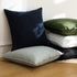 Pack 2 22 22 Inch OTOSTAR of Soft Linen Decorative Throw Pillow Covers x Solid Farmhouse Pillowcases Boho Accent Pillow