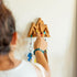 Mountain Decor Keyholder in Cherry Wood - Climb Every Mountain Wall Decor with 4 Key Rings Included