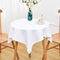 NEWISHER White Square Tablecloth 36x36 Inch, Heavy Duty Polyester Fabric Table Cloth